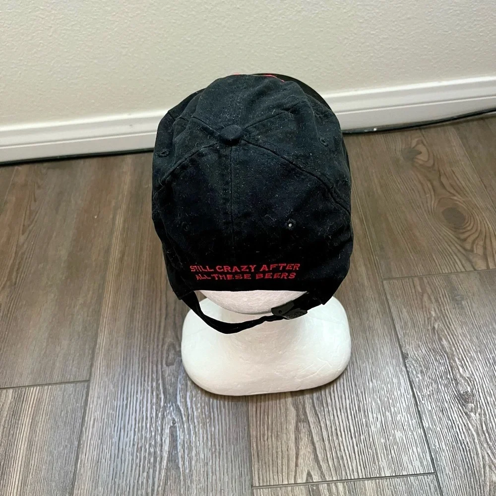Beer label baseball cap with bottle opener